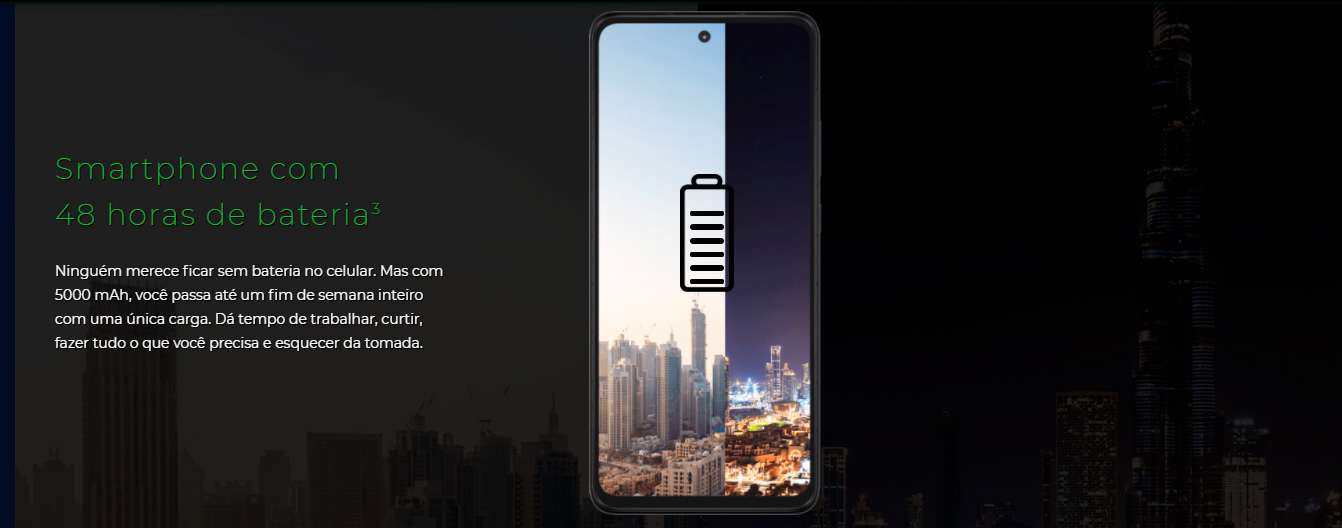 Smartphone Motorola G 5G 128GB 6GB RAM Tela 6,7 Câmera Tripla Traseira 48MP + 8MP + 2MP Frontal de 16MP Bateria 5000mAh Preto